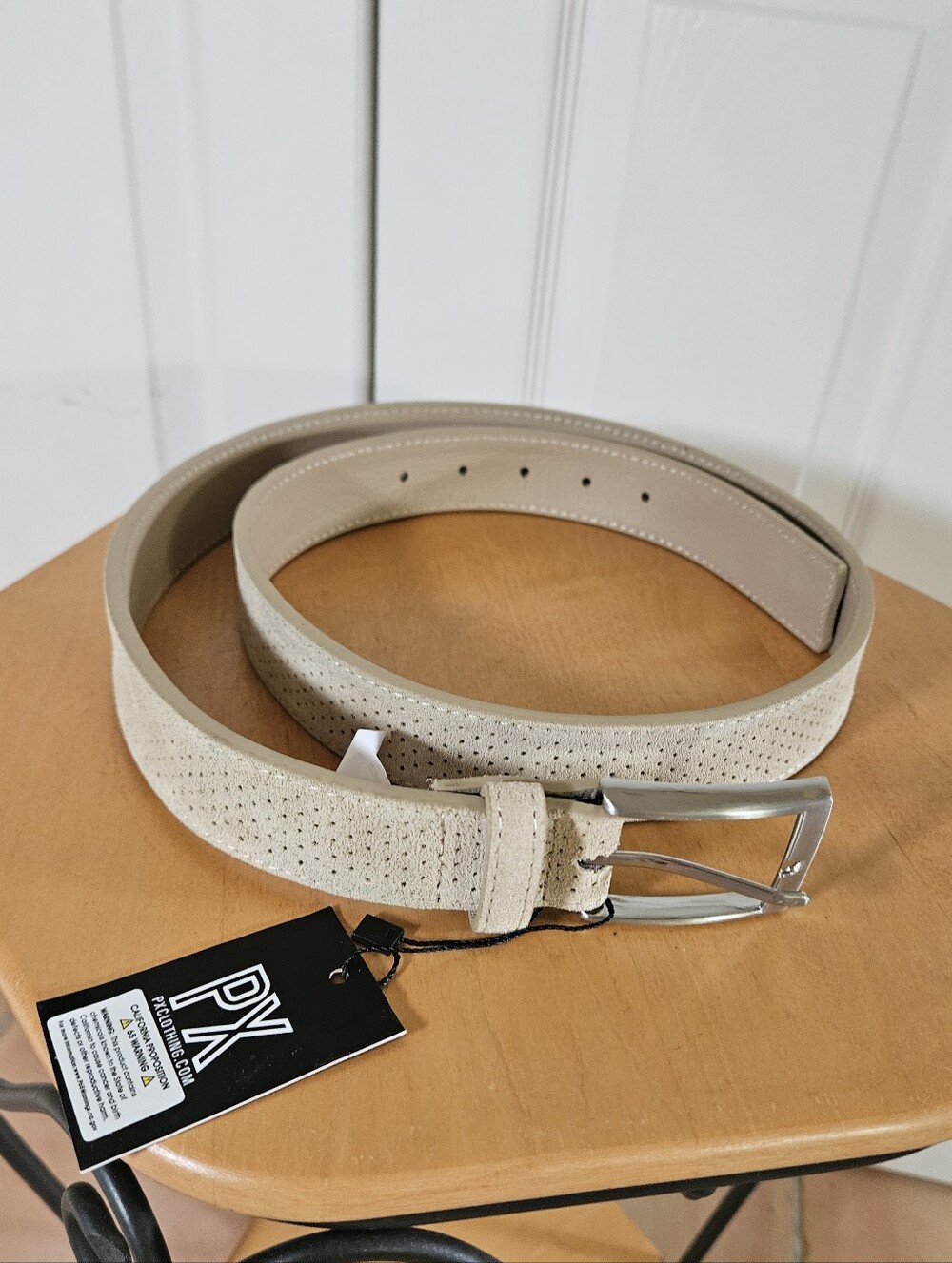 NWT PX Clothing Suede Perforated Belt